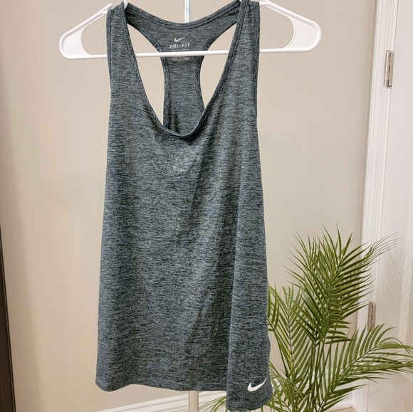 Nike Tops - Nike Grey Dri-fit Racerback Tank